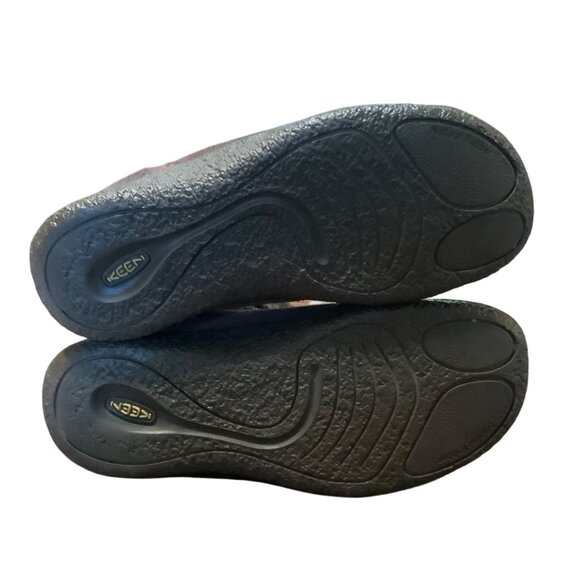 Keen Womens Brown Suede Knit Cuff Ankle Boots Size 6.5 US Button Accent & Rubber - Picture 6 of 7